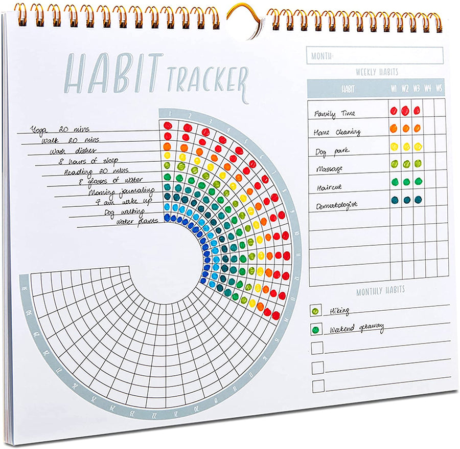 Lamare Habit Tracker - Inspirational Habit Tracking Journal with