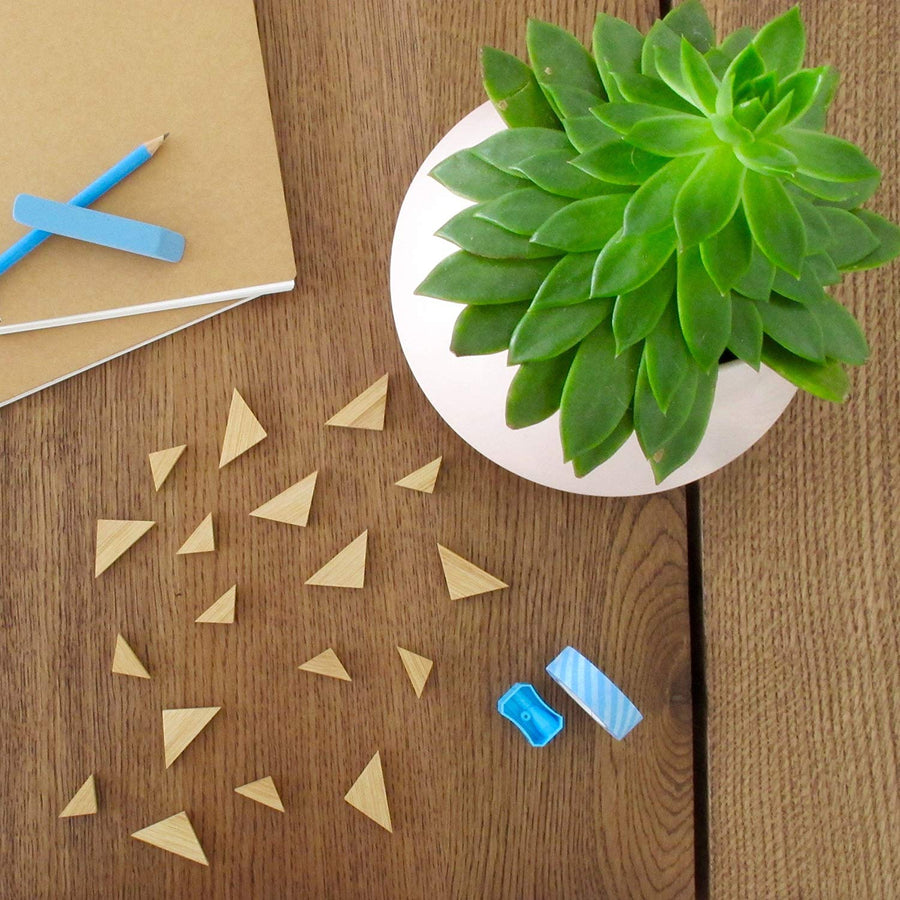 Pack of 20 Triangle Bamboo Magnets - Cute, Sturdy and Functional