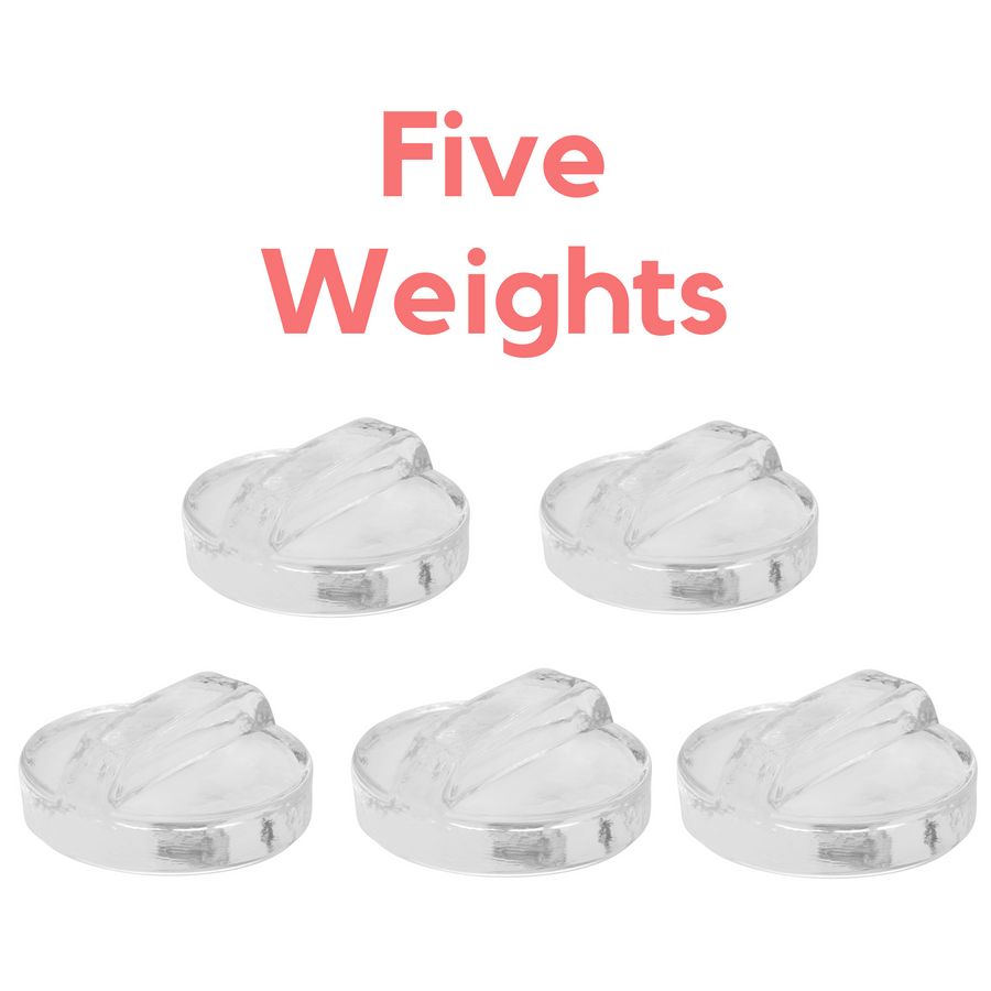 5-Pack - Easy to Grasp - Grab Them with Tongs - Glass Fermentation Weights with Handles for Wide Mouth Mason Jars